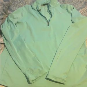 Nike running 1/4 zip-up MINT